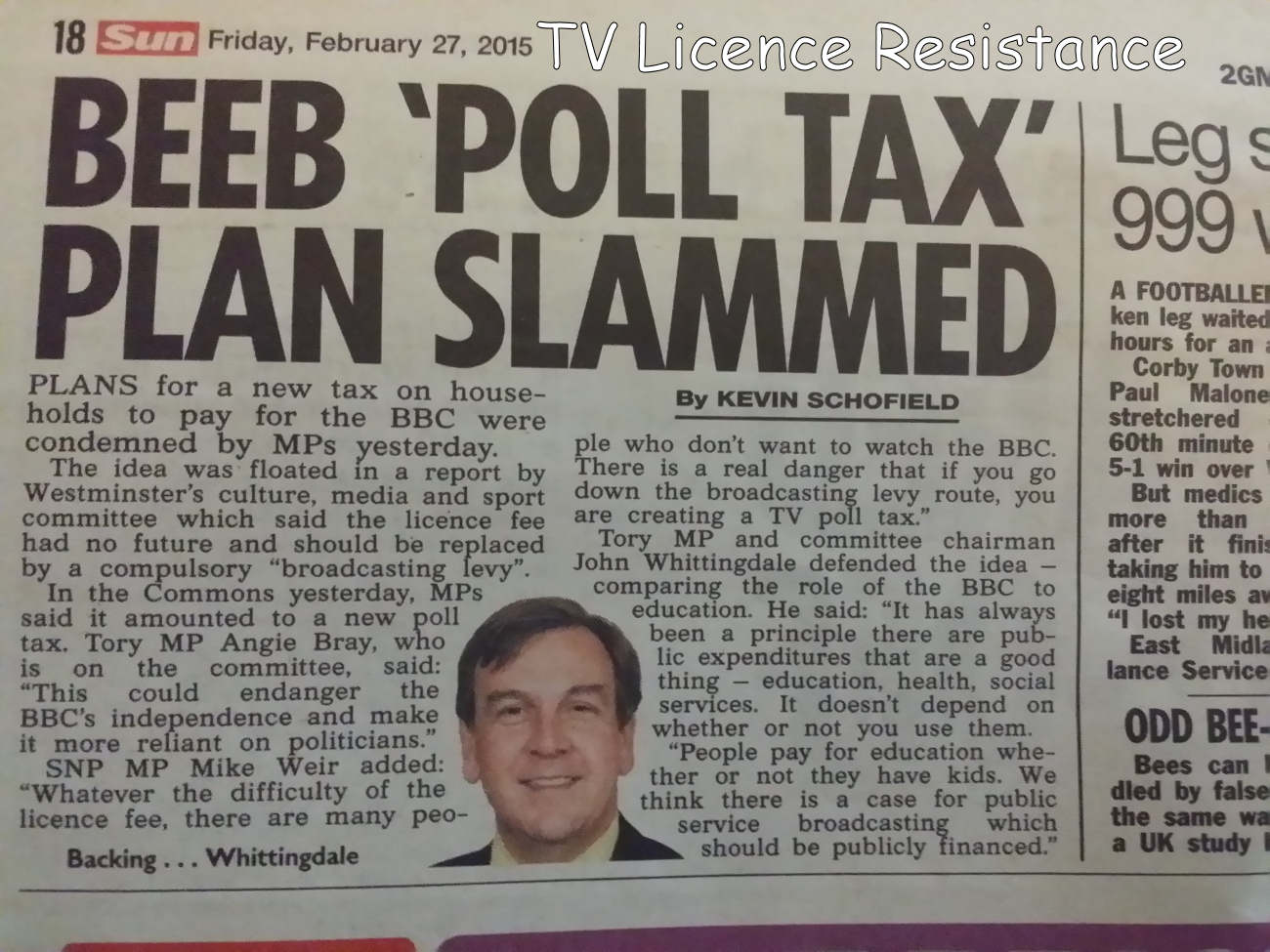 BEEB 'POLL TAX' PLAN SLAMMED